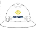 Pro Choice Hhv6fb Hard Hat Vented Full Brim Ratchet Harness with ACROW Logo